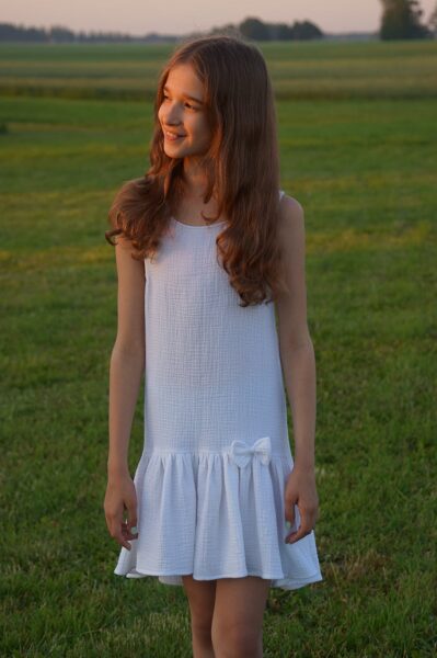 Muslina balta kleita 134-140.izm