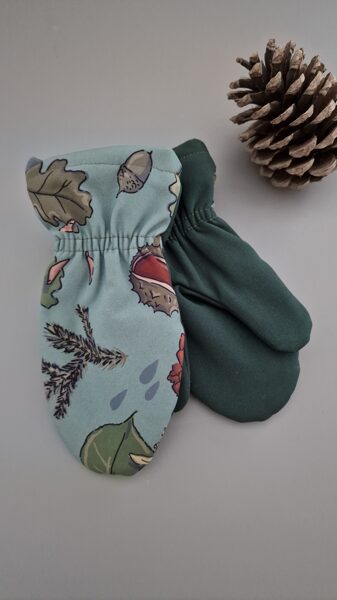 Softshell ziemas cimdi - Čiekuri, zīles