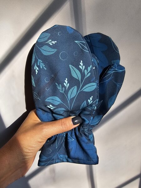 Softshell ziemas cimdi - tirkīza zils