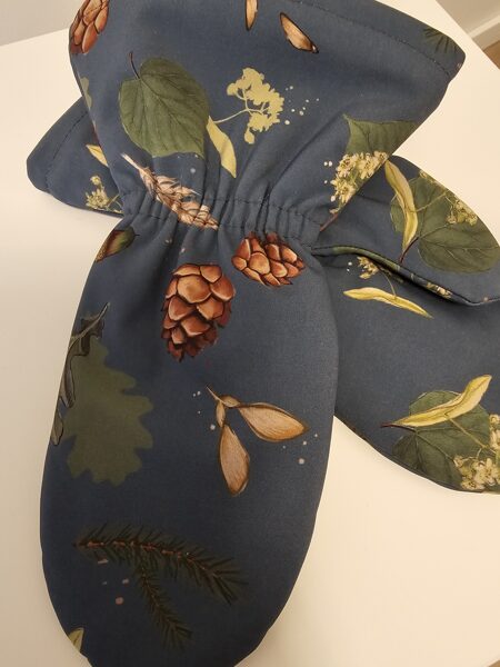 Softshell ziemas cimdi - zīles, avenes